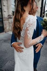 photographe mariage lille détails de la robe